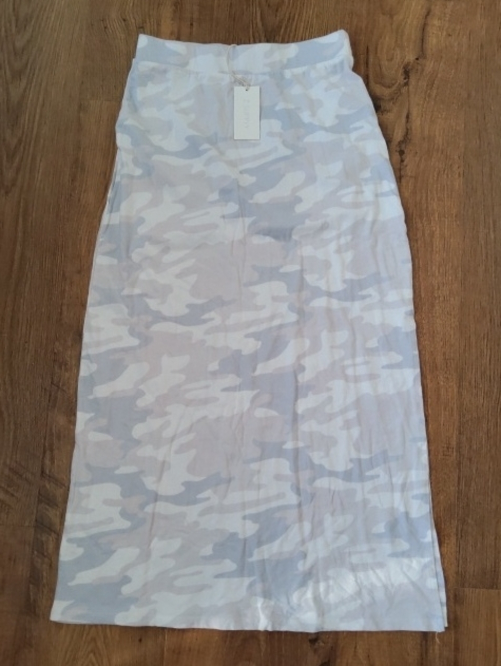 Z supply Women's Light Gray Camo Midi Skirt
